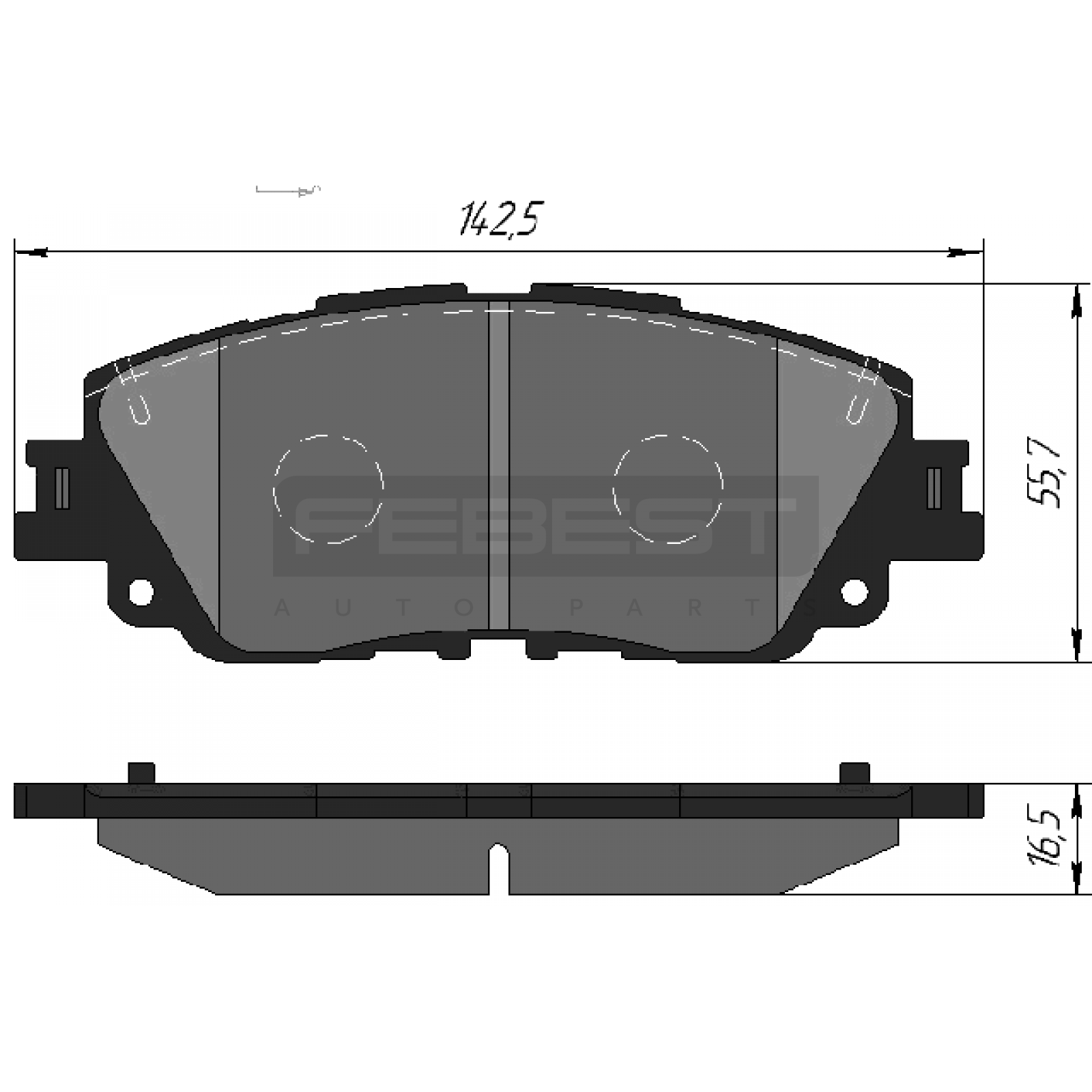 КОЛОДКИ ТОРМОЗНЫЕ TOYOTA CAMRY 2018–2020