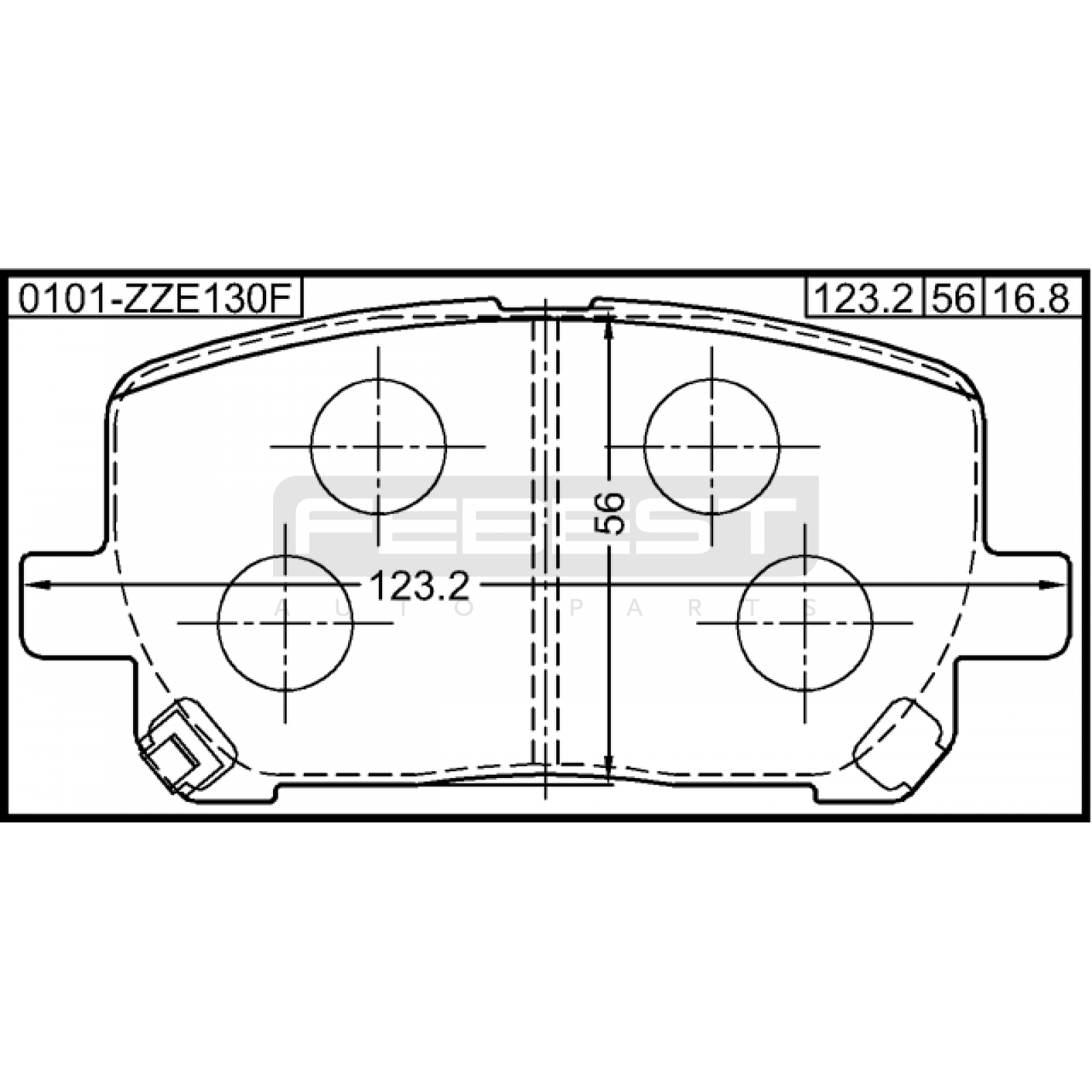 КОЛОДКИ ТОРМОЗНЫЕ TOYOTA COROLLA 2001–2007