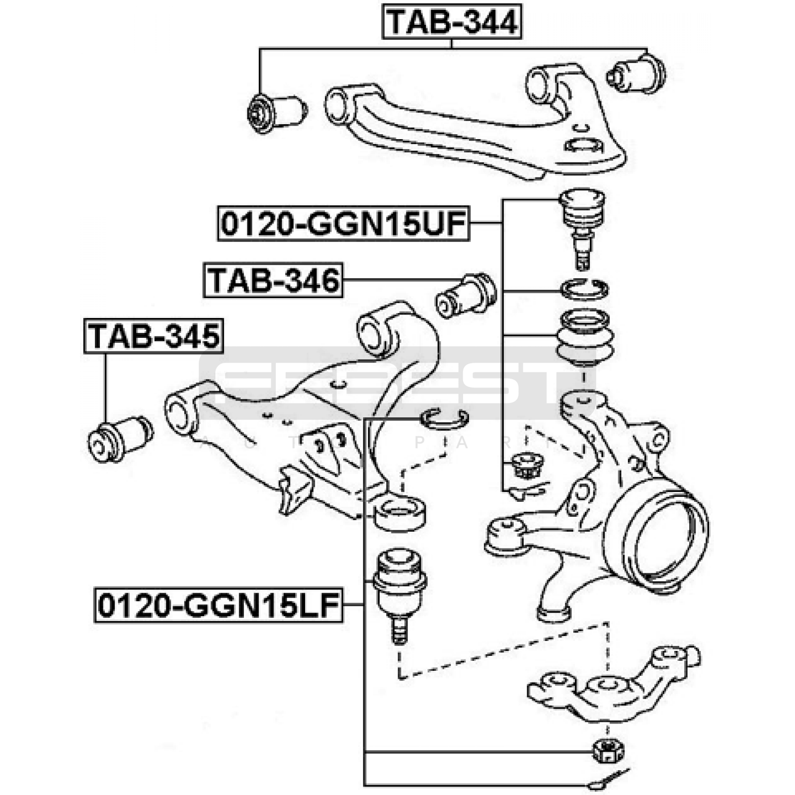 ОПОРА ШАРОВАЯ TOYOTA TOWN ACE