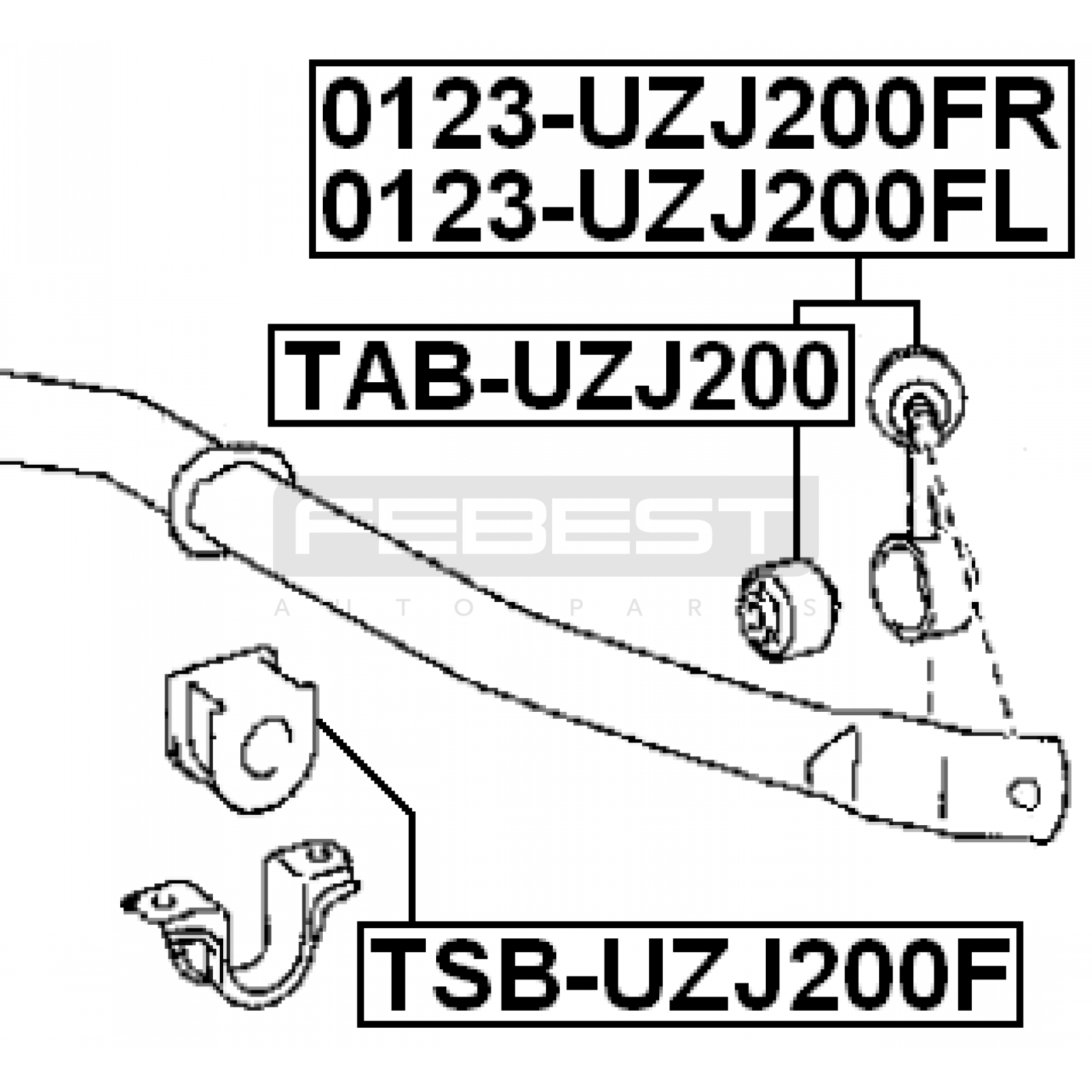 СТОЙКА СТАБИЛИЗАТОРА (ТЕЛЕФОНЧИК) TOYOTA LAND CRUISER 2009–2015
