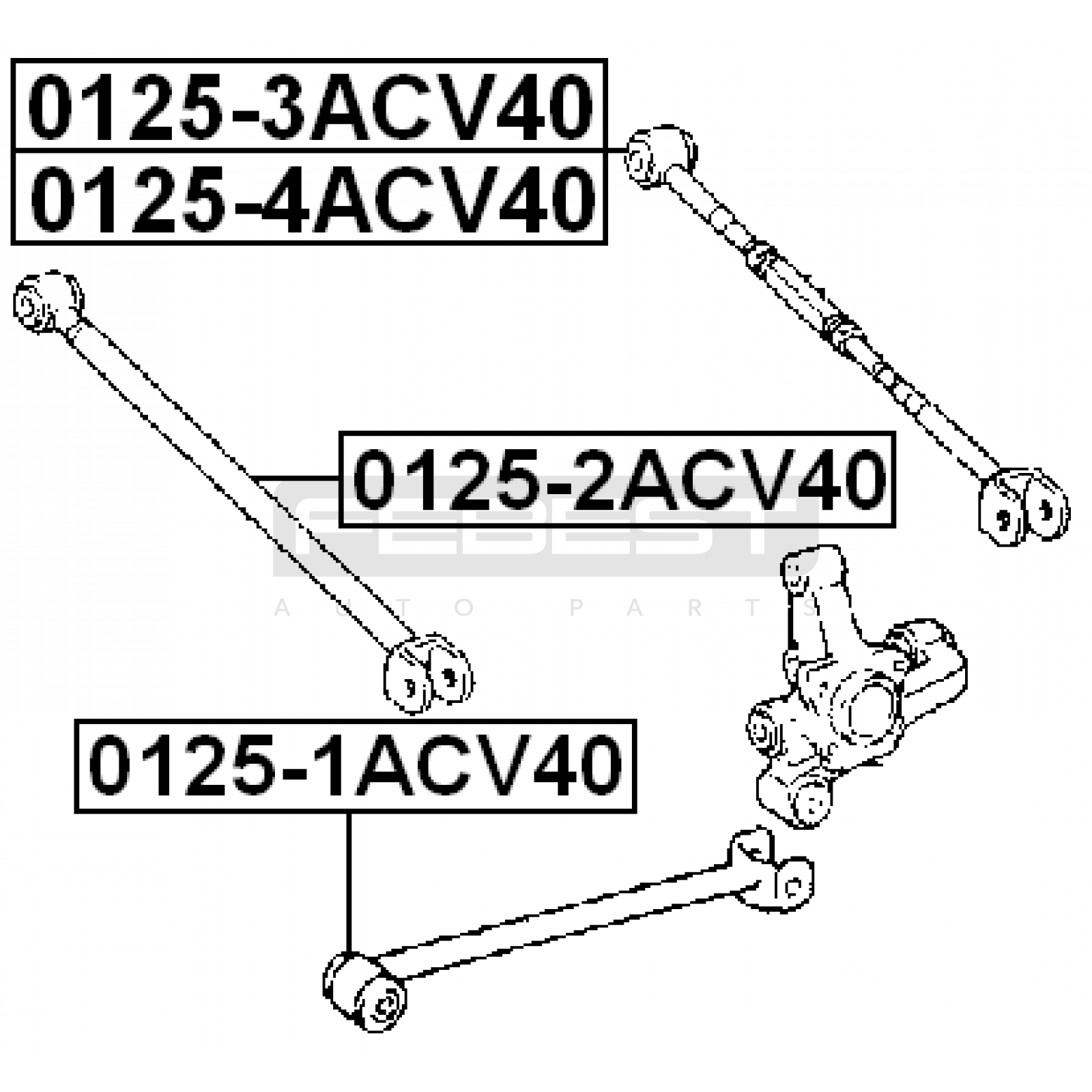 ТЯГА РЕАКТИВНАЯ (ПОПЕРЕЧНАЯ) TOYOTA CAMRY 2006–2011