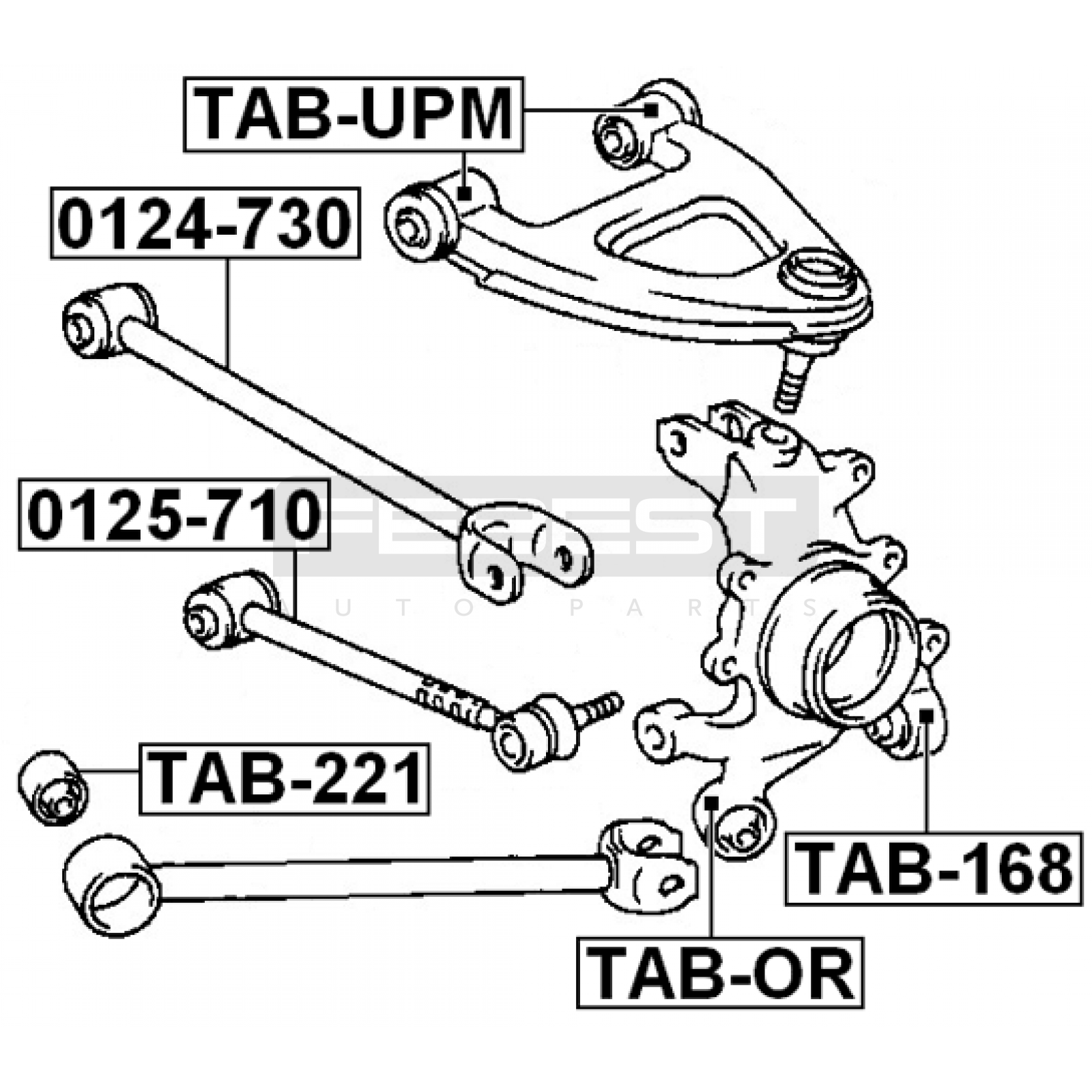 ТЯГА РЕАКТИВНАЯ (ПОПЕРЕЧНАЯ) TOYOTA MARK 2 1992–1996