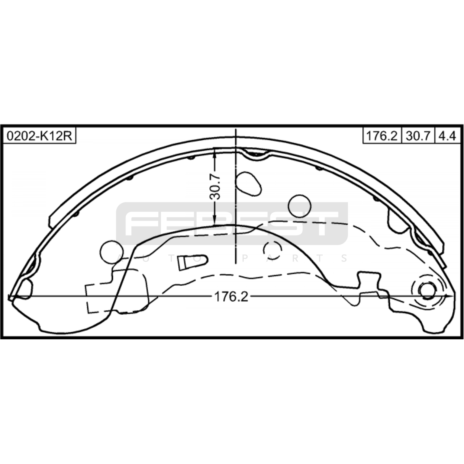 КОЛОДКИ ТОРМОЗНЫЕ NISSAN VERSA 2007