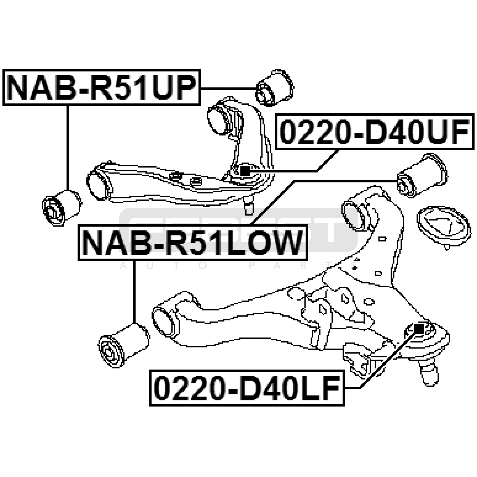 ОПОРА ШАРОВАЯ NISSAN NAVARA 2005–2014