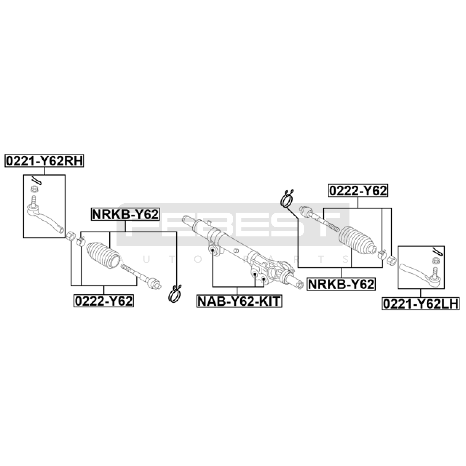 ТЯГА РУЛЕВАЯ NISSAN PATROL 2010–2022