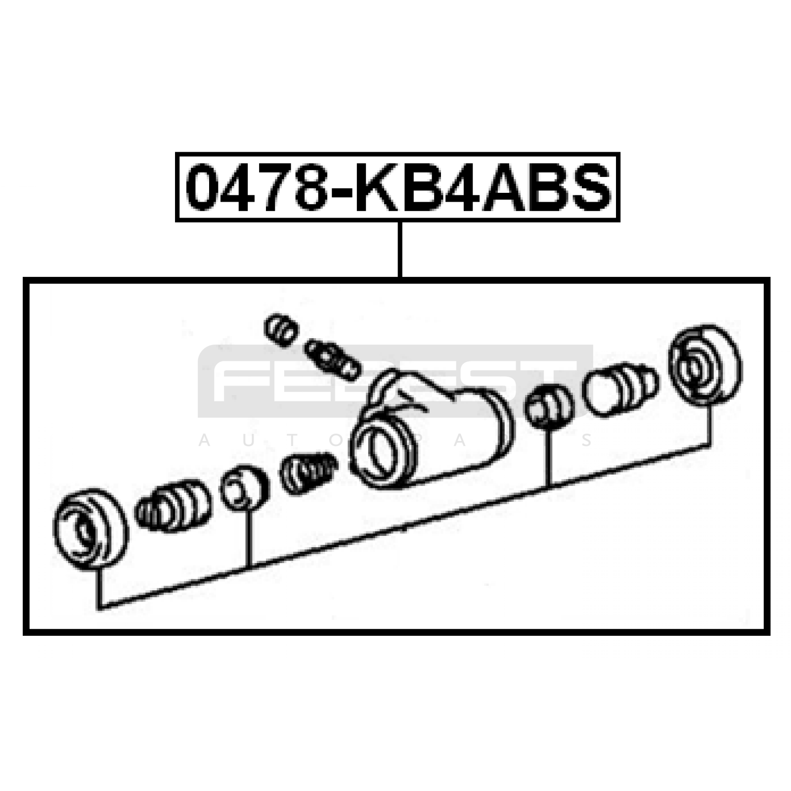 ЦИЛИНДР ТОРМОЗНОЙ № 4610A008
