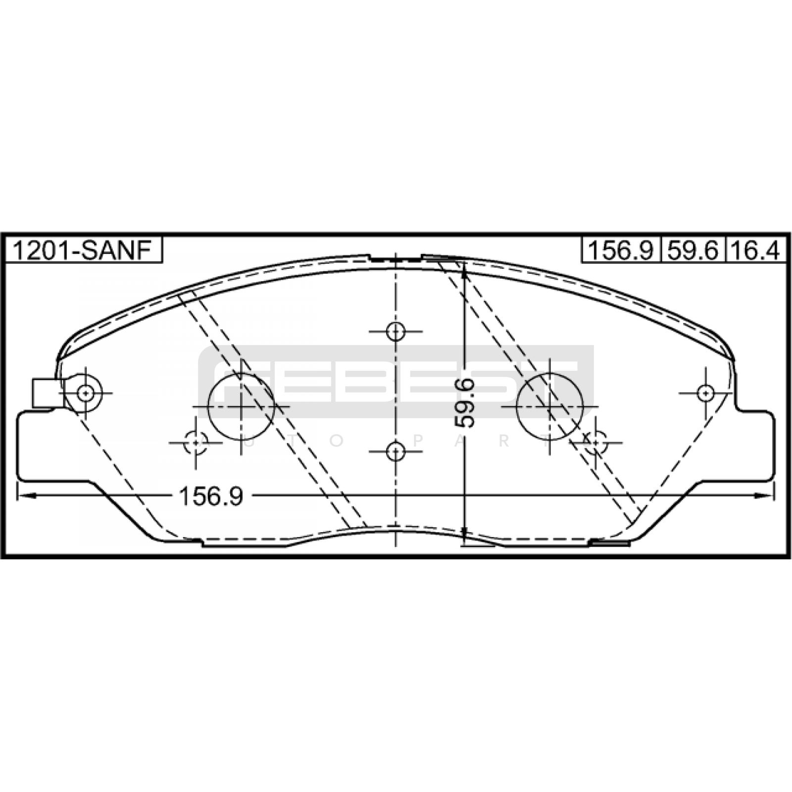 КОЛОДКИ ТОРМОЗНЫЕ HYUNDAI SANTA FE 2013–2016
