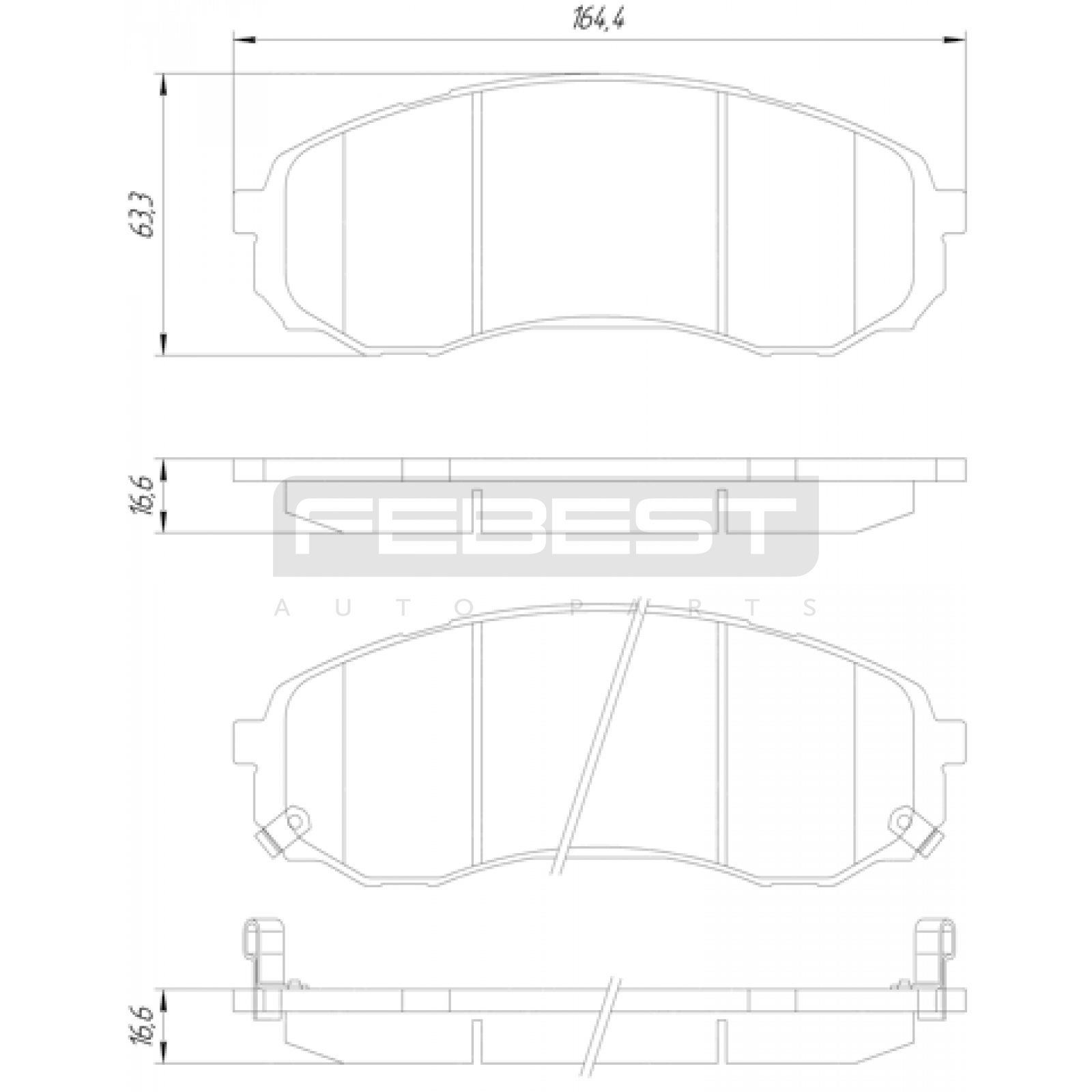 КОЛОДКИ ТОРМОЗНЫЕ HYUNDAI H-1
