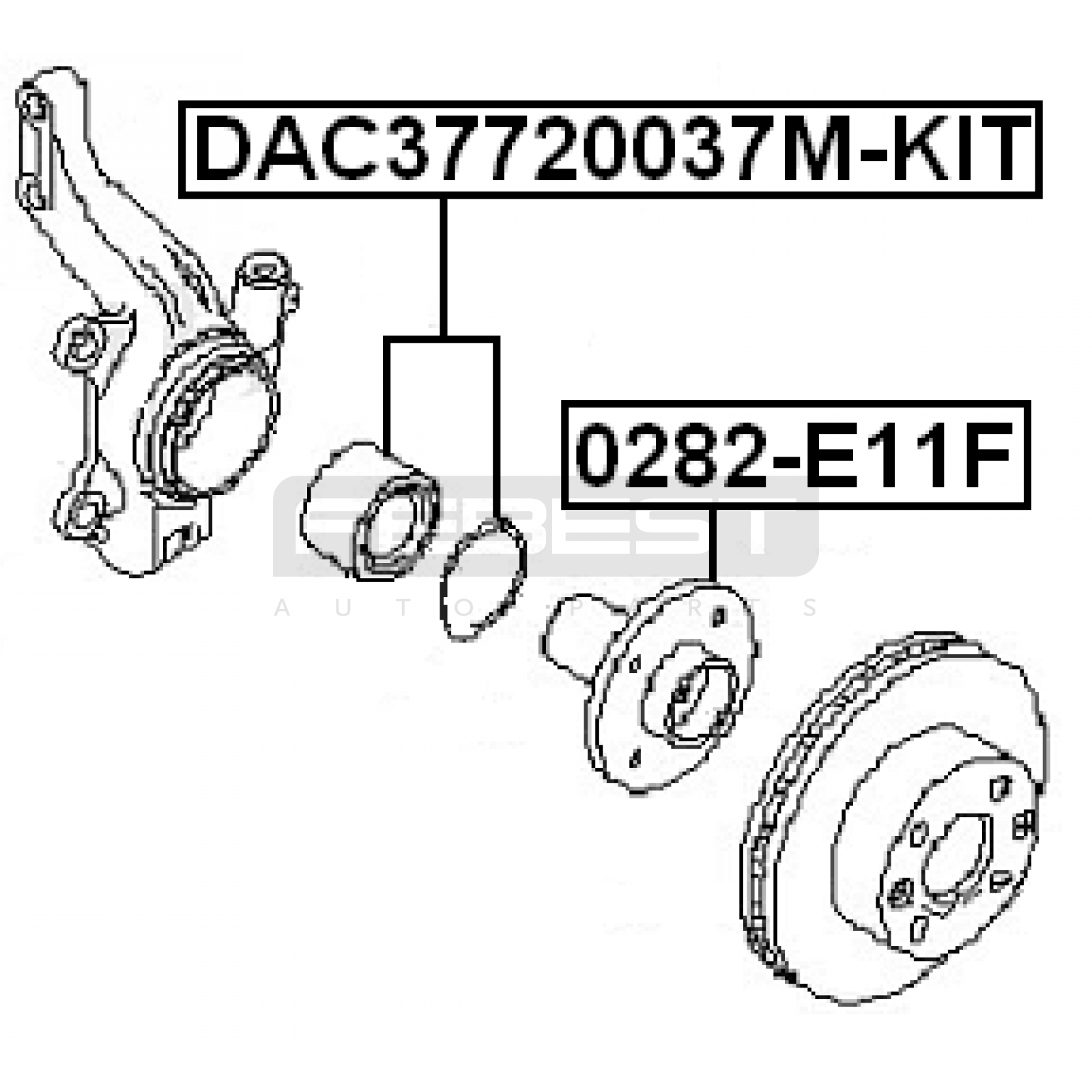 ПОДШИПНИК, РОЛИК, СТУПИЦА NISSAN TIIDA