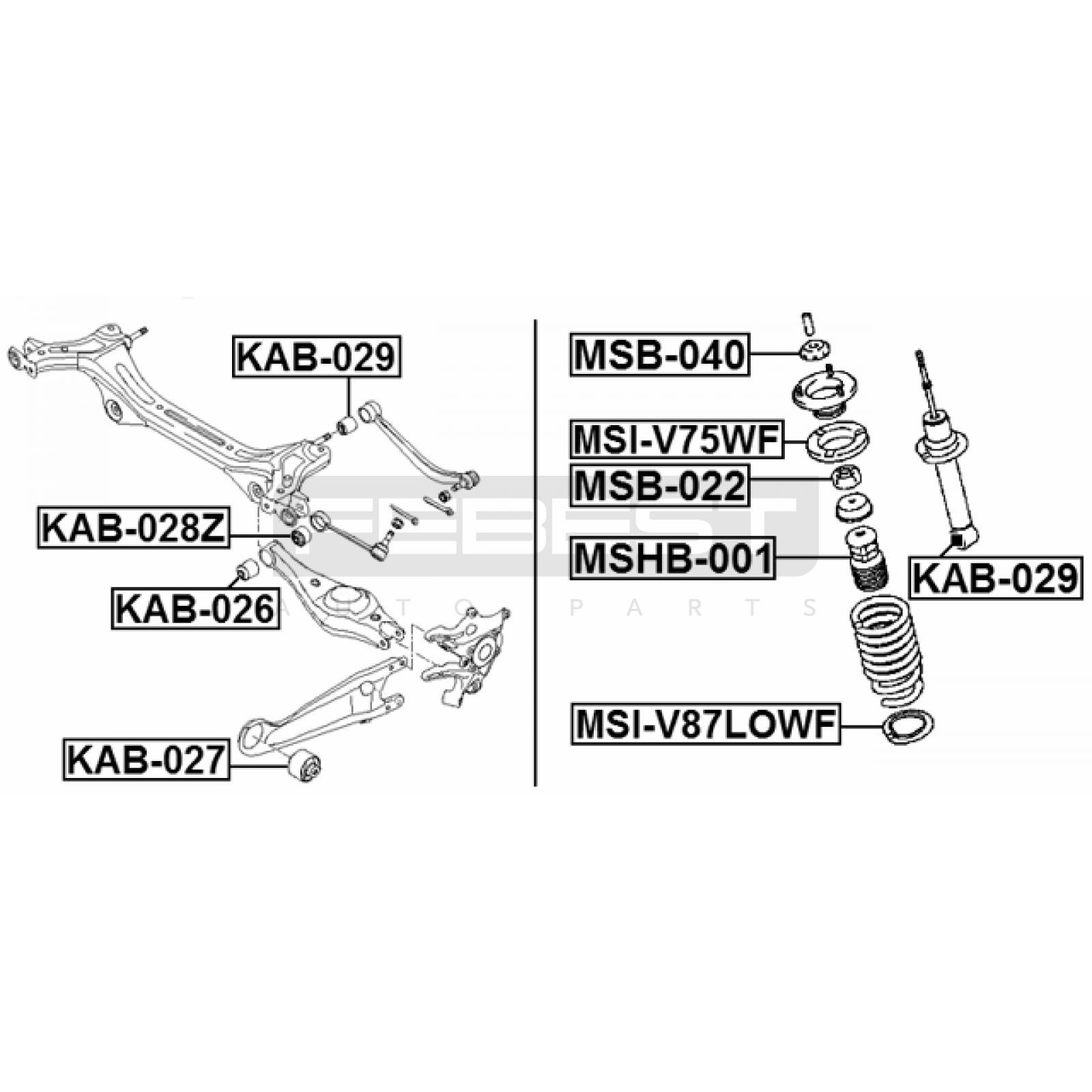 АМОРТИЗАТОР ПОДВЕСКИ LEXUS GS300 1993–1997