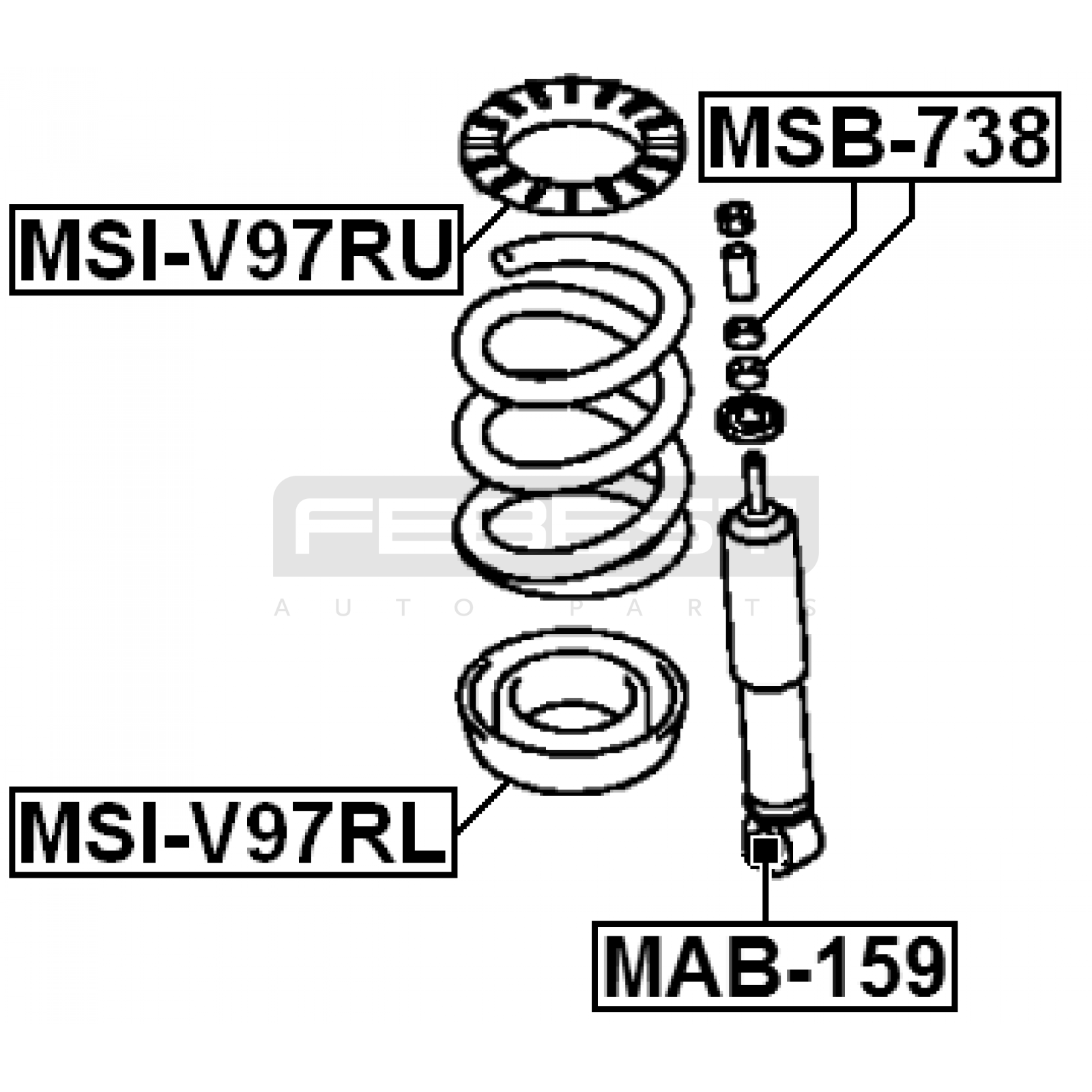 РЕЗИНКА ПОДПРУЖИНАЯ № MR418047