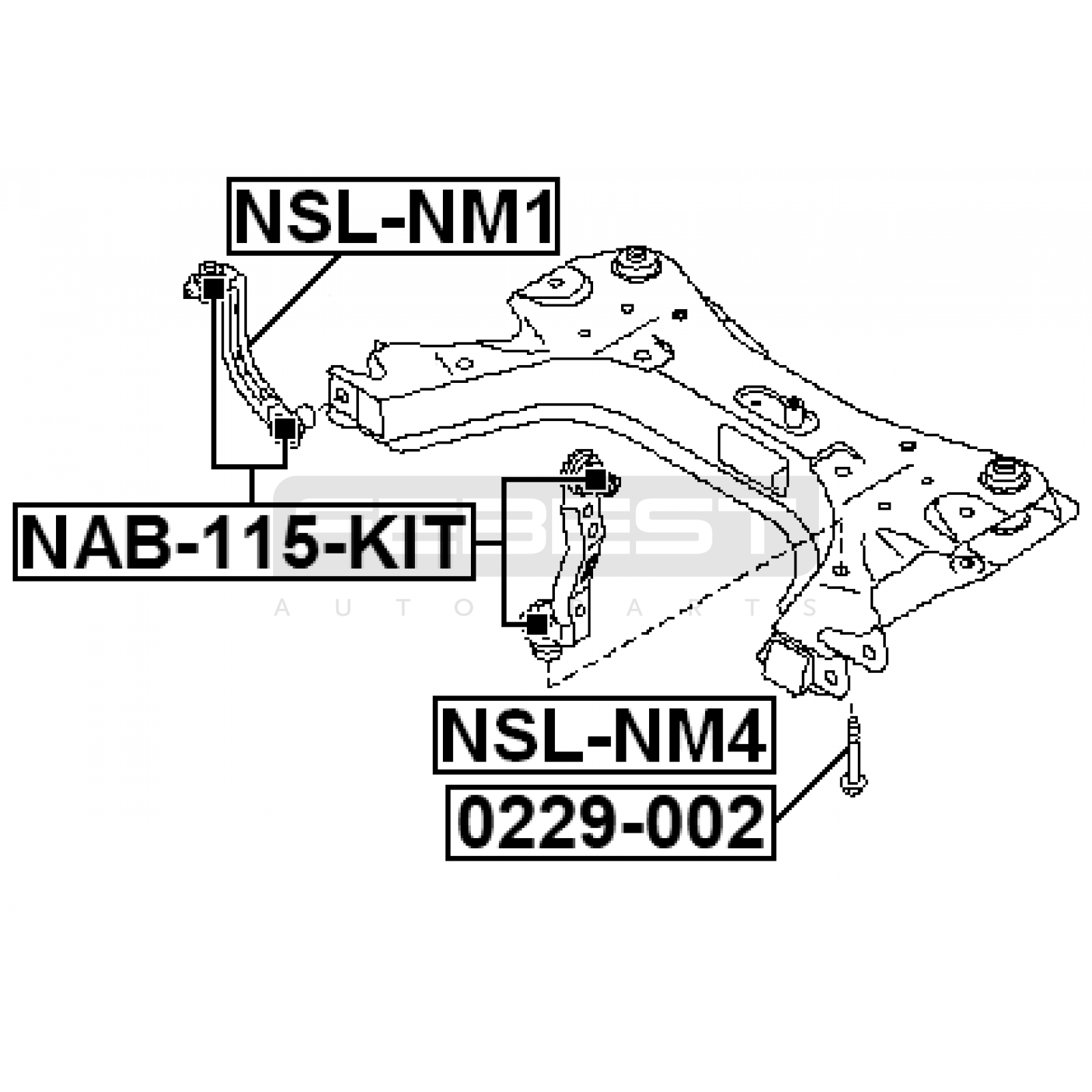 РЫЧАГ (ЧАШКА) NISSAN VERSA