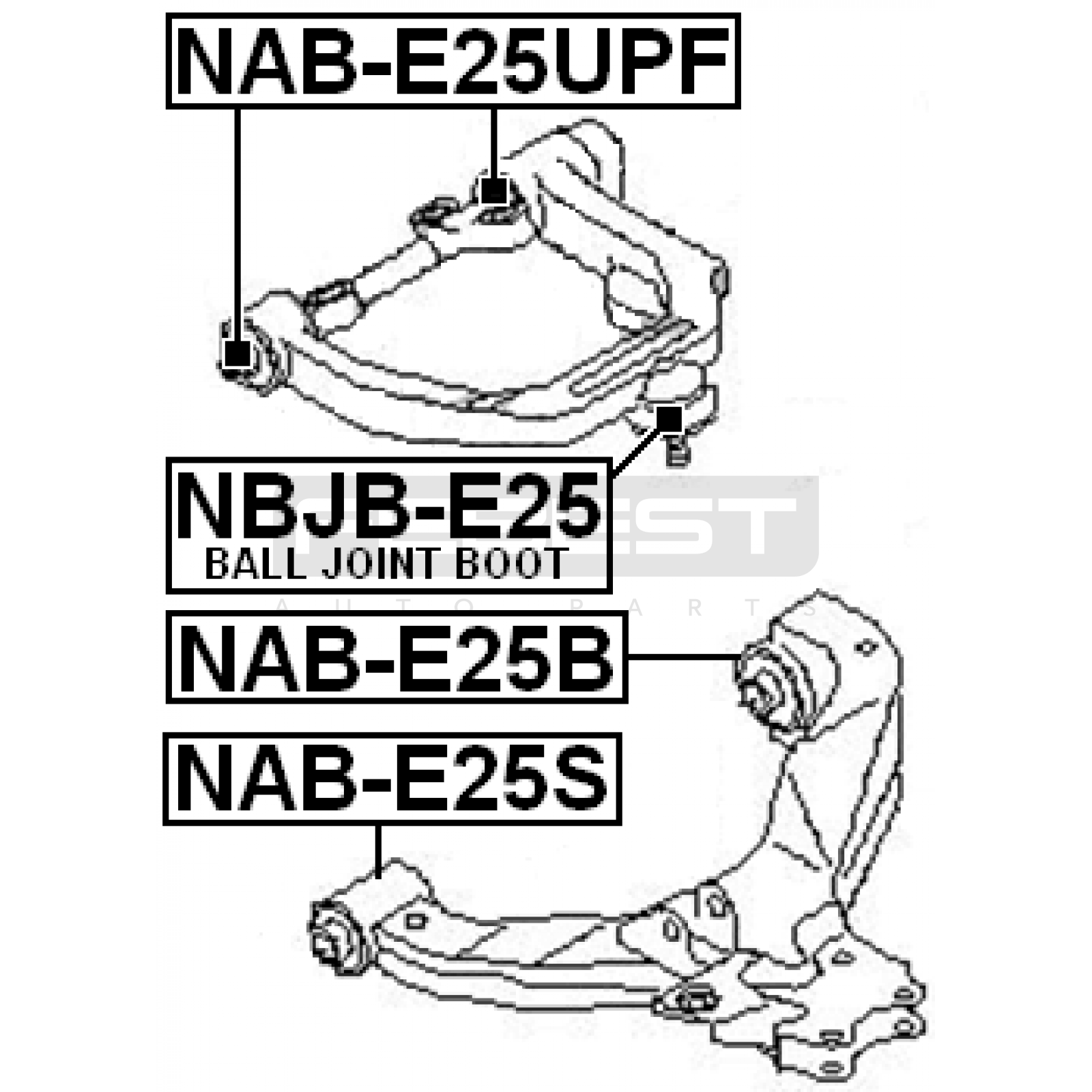 ВТУЛКА (САЙЛЕНТБЛОК) ПОДВЕСКИ NISSAN URVAN 2001–2012