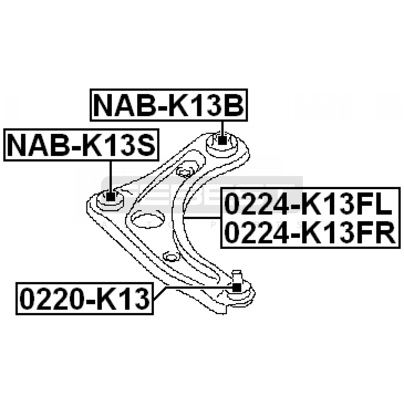 ВТУЛКА (САЙЛЕНТБЛОК) ПОДВЕСКИ NISSAN VERSA