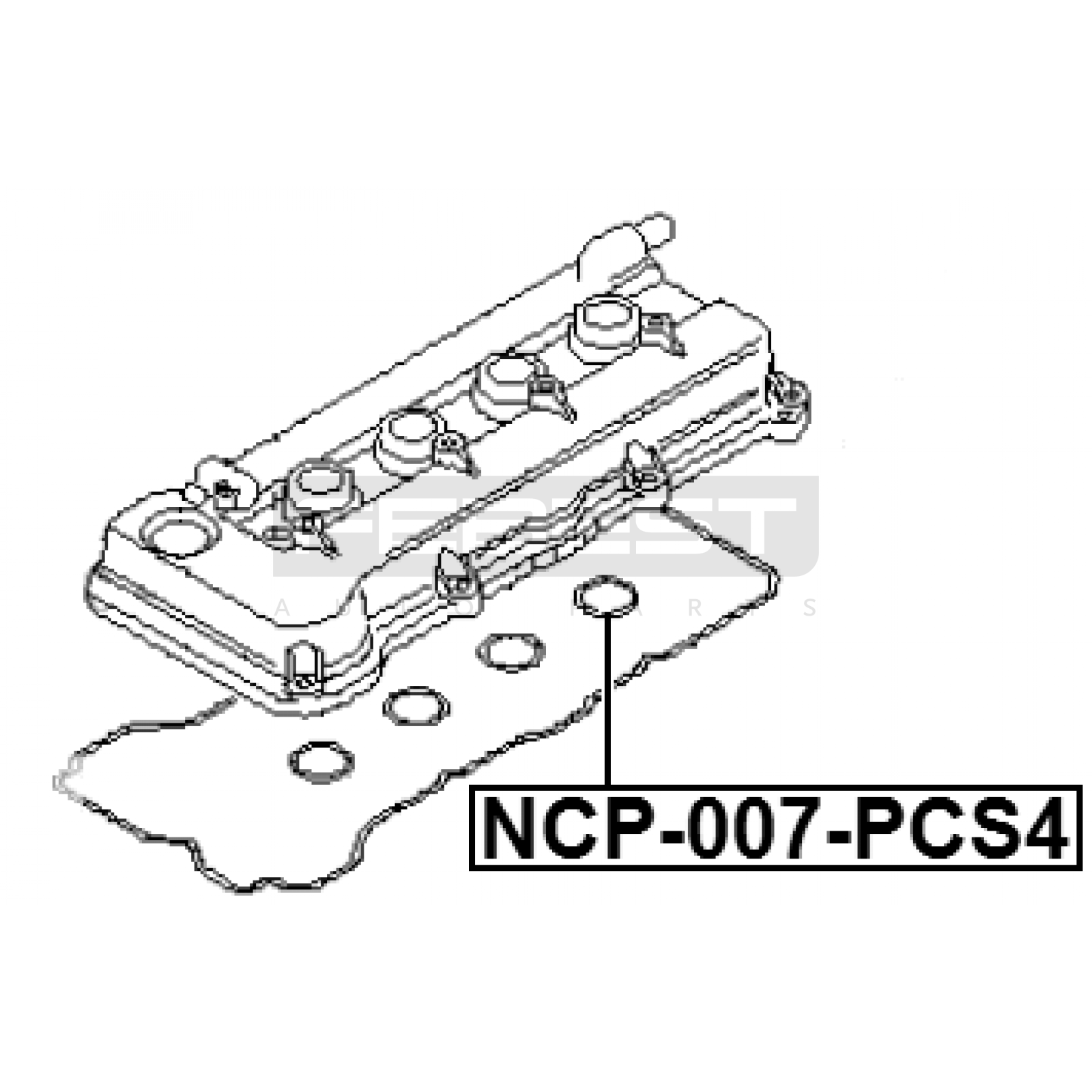 РЕЗИНКА ОТ ДВИГАТЕЛЯ NISSAN PRIMERA 1990–1996