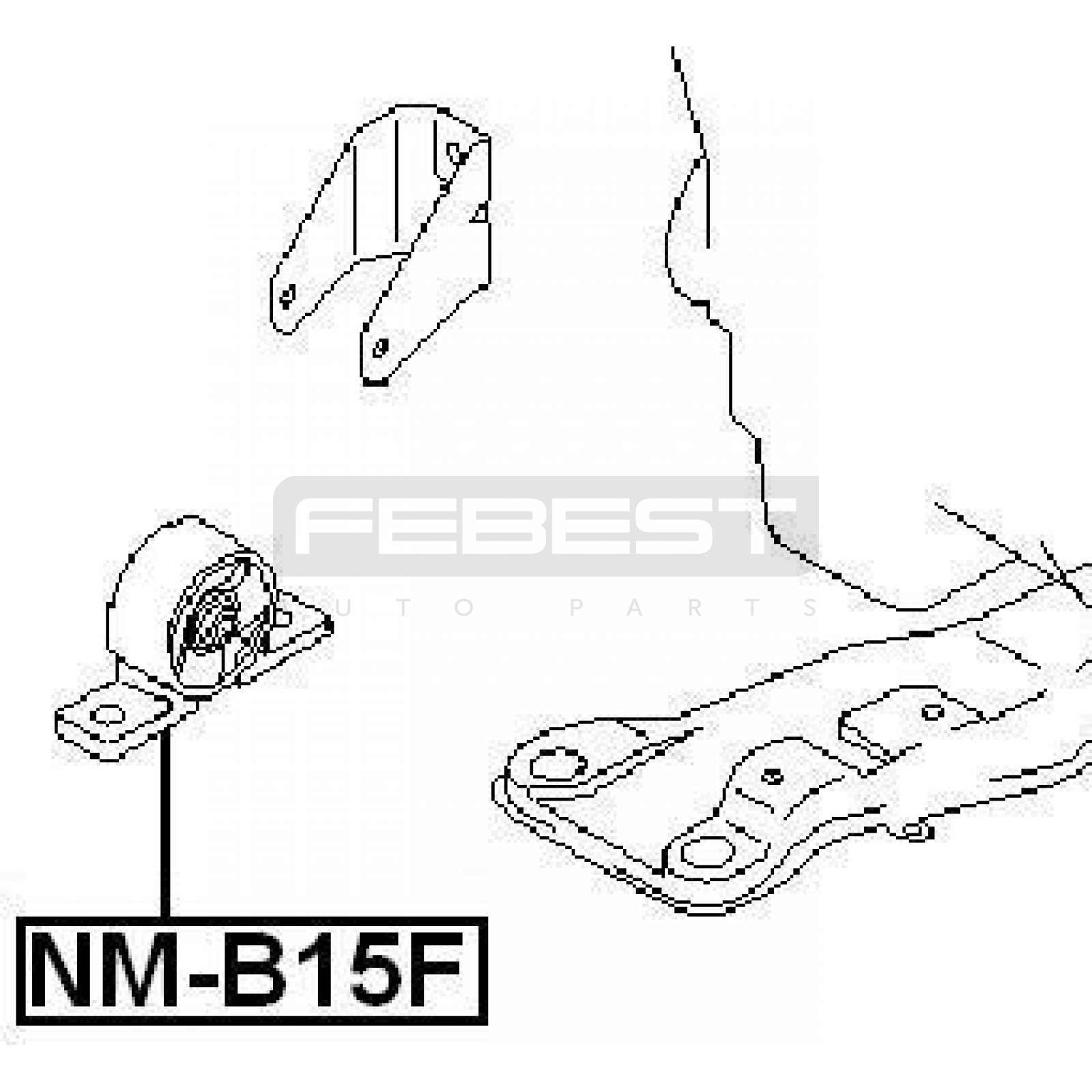 ПОДУШКА ДВИГАТЕЛЯ, КОРОБКИ NISSAN SUNNY