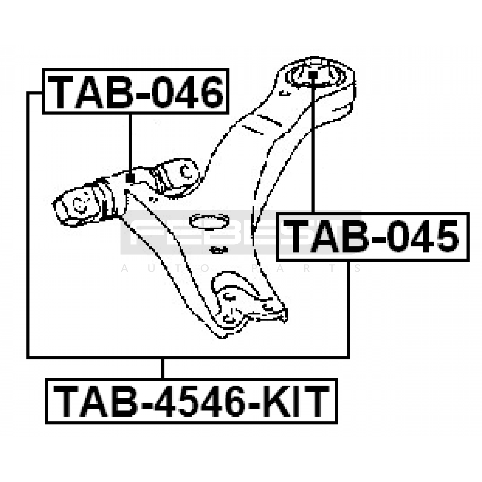 ВТУЛКА (САЙЛЕНТБЛОК) ПОДВЕСКИ TOYOTA CAMRY 2001–2011