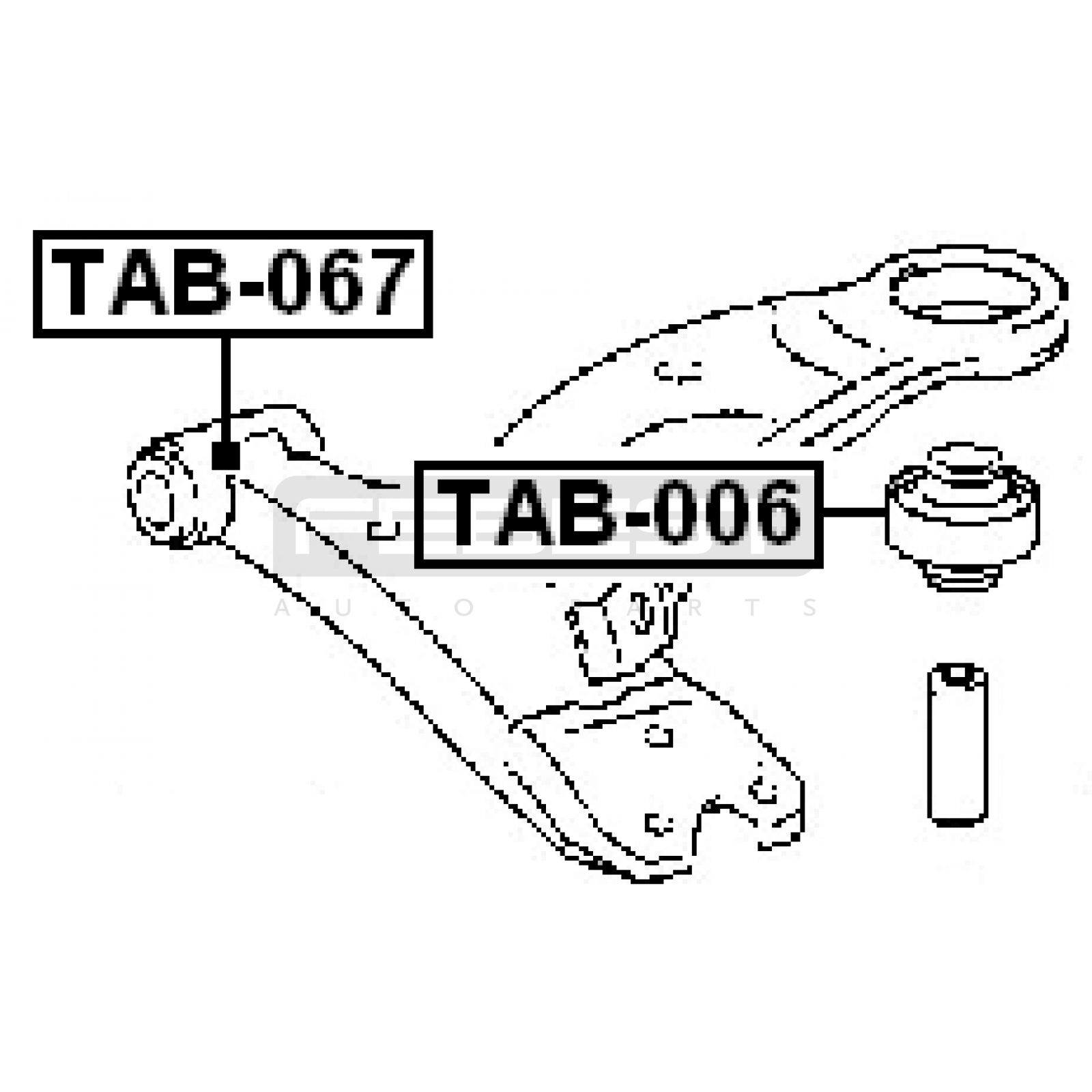 ВТУЛКА (САЙЛЕНТБЛОК) ПОДВЕСКИ TOYOTA CARINA 1992–1996