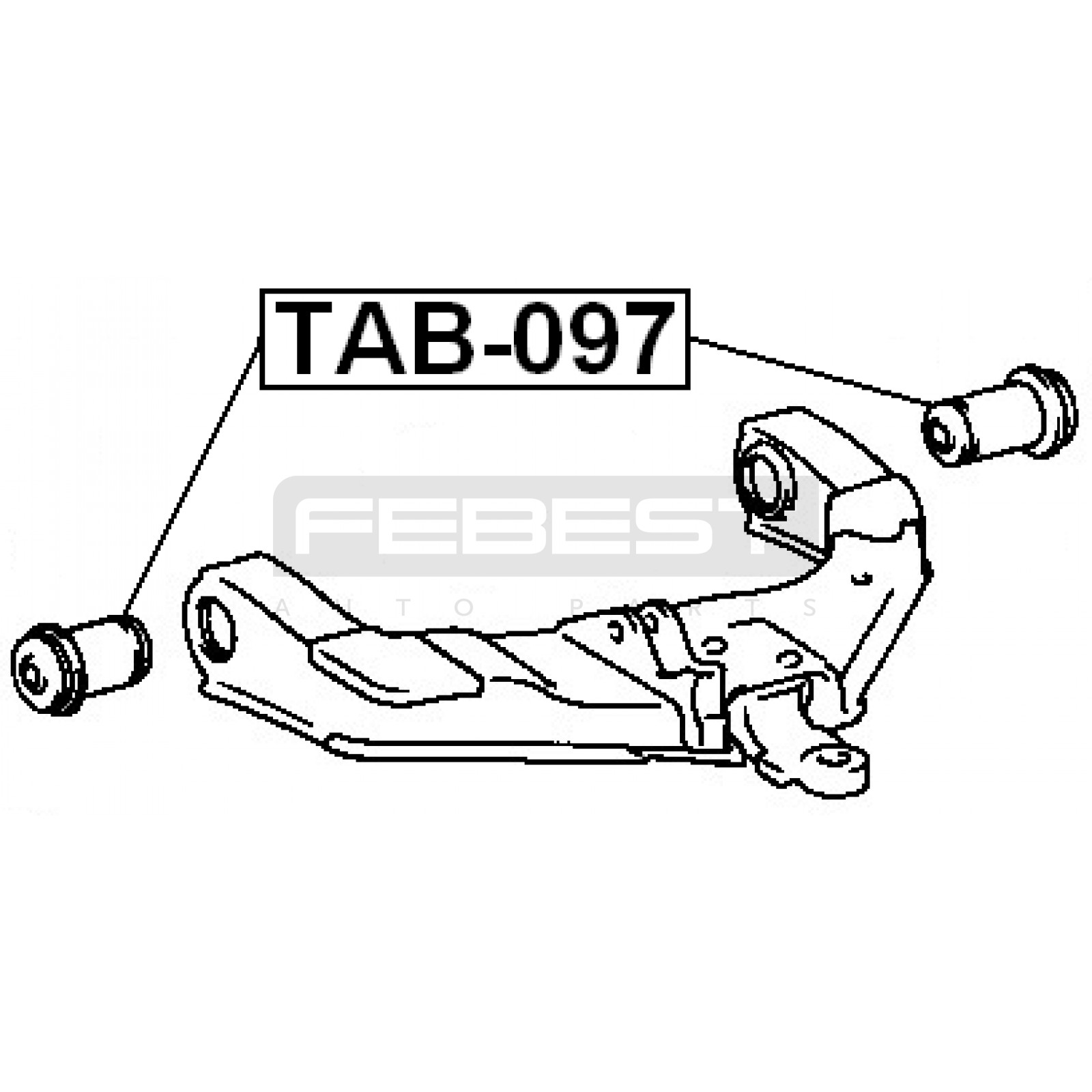 ВТУЛКА (САЙЛЕНТБЛОК) ПОДВЕСКИ TOYOTA HILUX 1990–1995