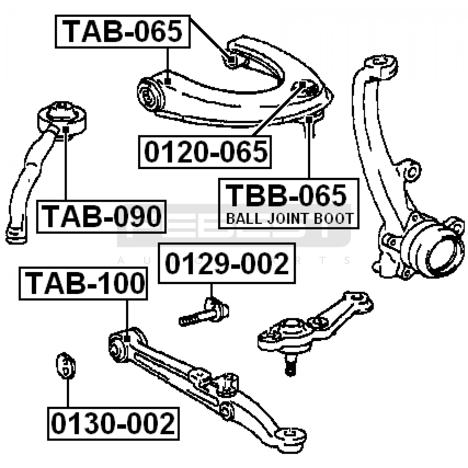 ВТУЛКА (САЙЛЕНТБЛОК) ПОДВЕСКИ TOYOTA MARK 2 1992–1996