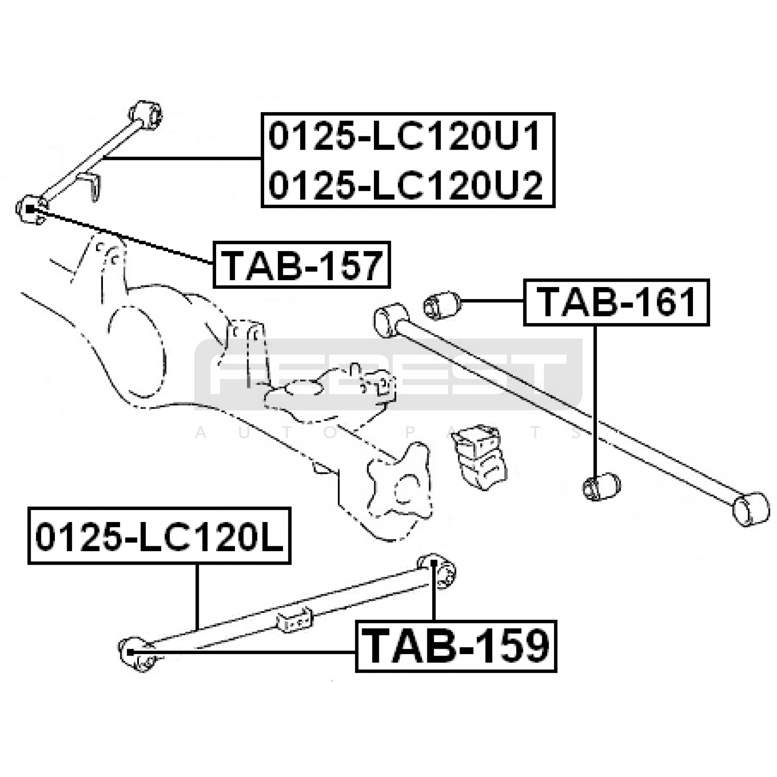 ВТУЛКА (САЙЛЕНТБЛОК) ПОДВЕСКИ TOYOTA LAND CRUISER PRADO 2003–2008