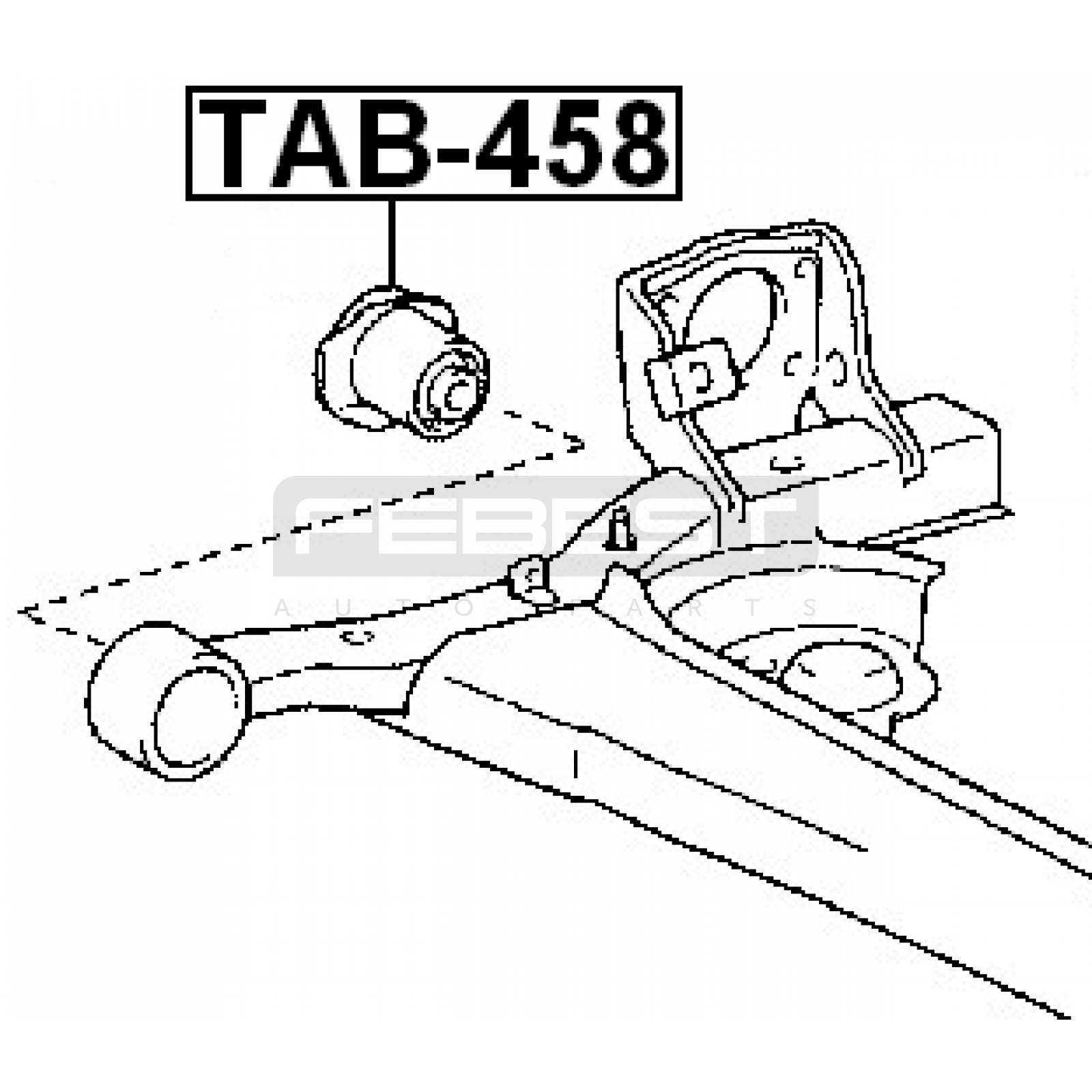 ВТУЛКА (САЙЛЕНТБЛОК) ПОДВЕСКИ TOYOTA YARIS 2005–2010
