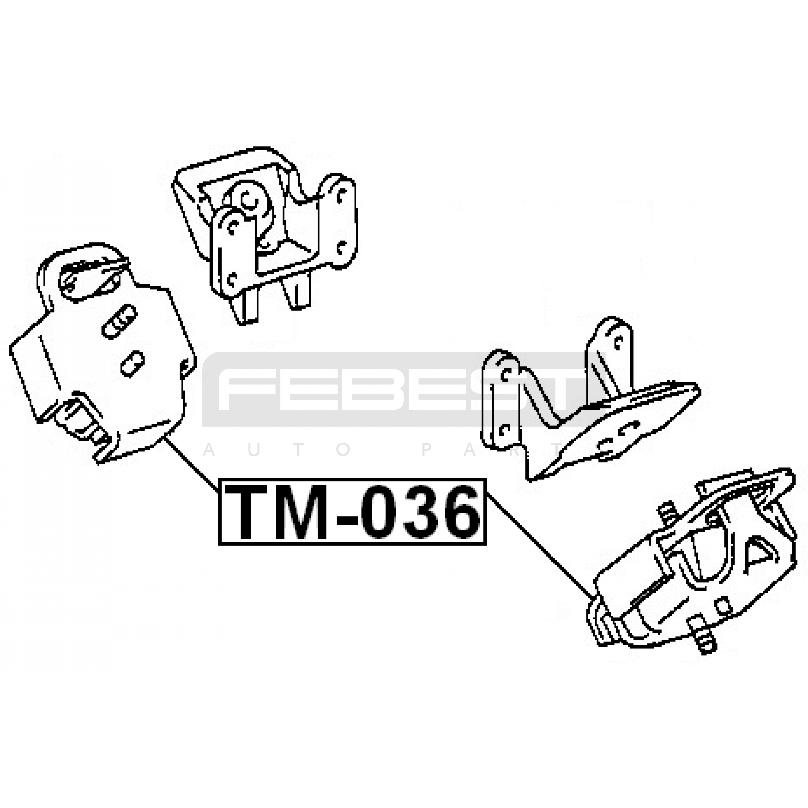 ПОДУШКА ДВИГАТЕЛЯ, КОРОБКИ TOYOTA TOWN ACE 1988–1994