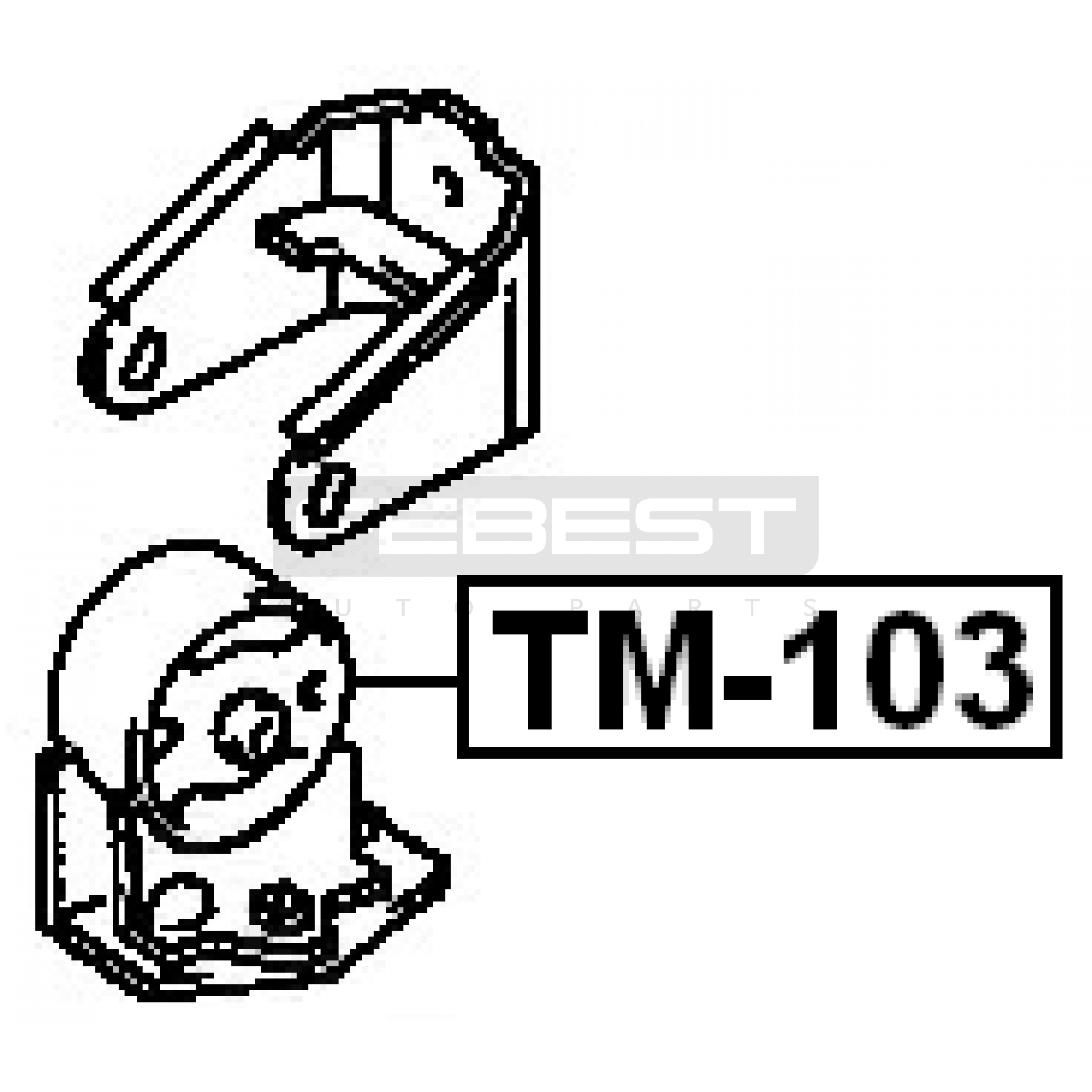 ПОДУШКА ДВИГАТЕЛЯ, КОРОБКИ TOYOTA CARINA E 1992–1998