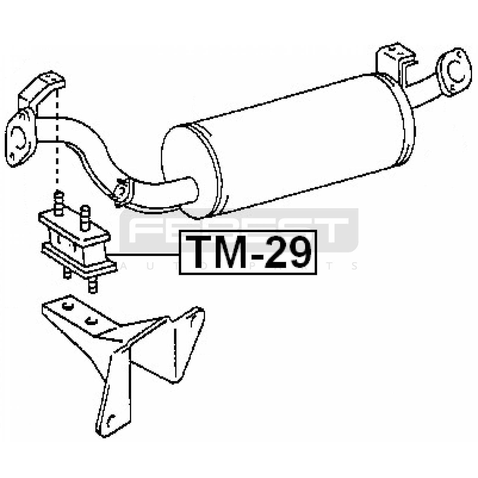 ПОДУШКА ДВИГАТЕЛЯ, КОРОБКИ TOYOTA 4RUNNER 1996–2002