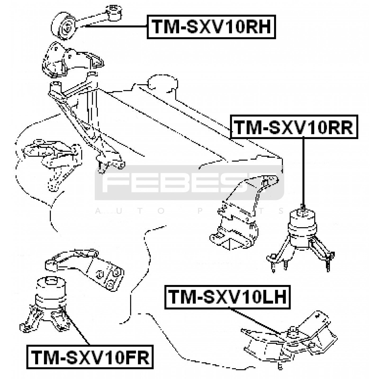 ПОДУШКА ДВИГАТЕЛЯ, КОРОБКИ TOYOTA CAMRY