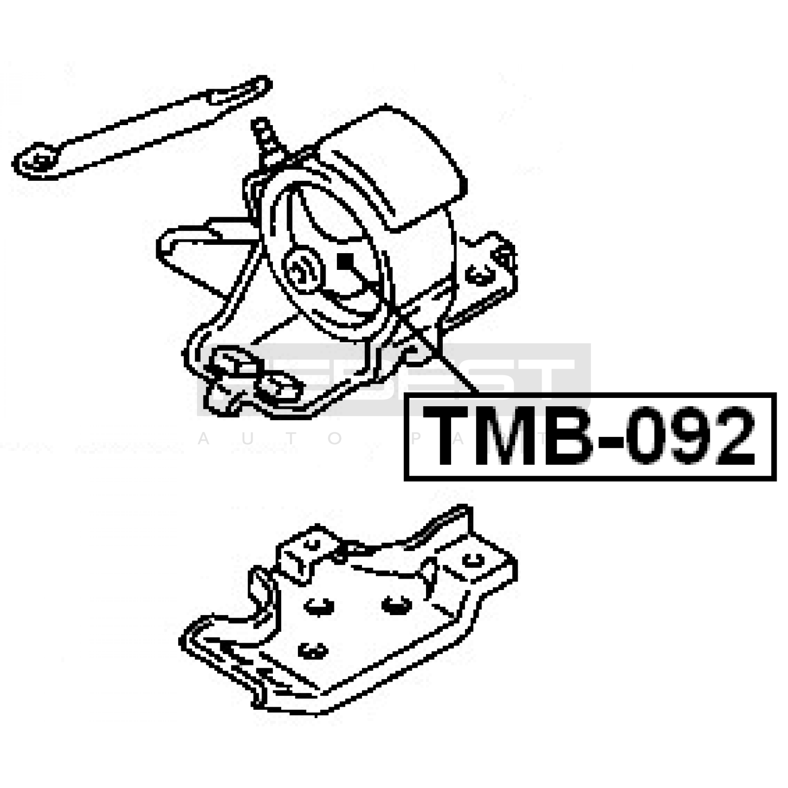 ПОДУШКА ДВИГАТЕЛЯ, КОРОБКИ TOYOTA CARINA 2 1987–1992