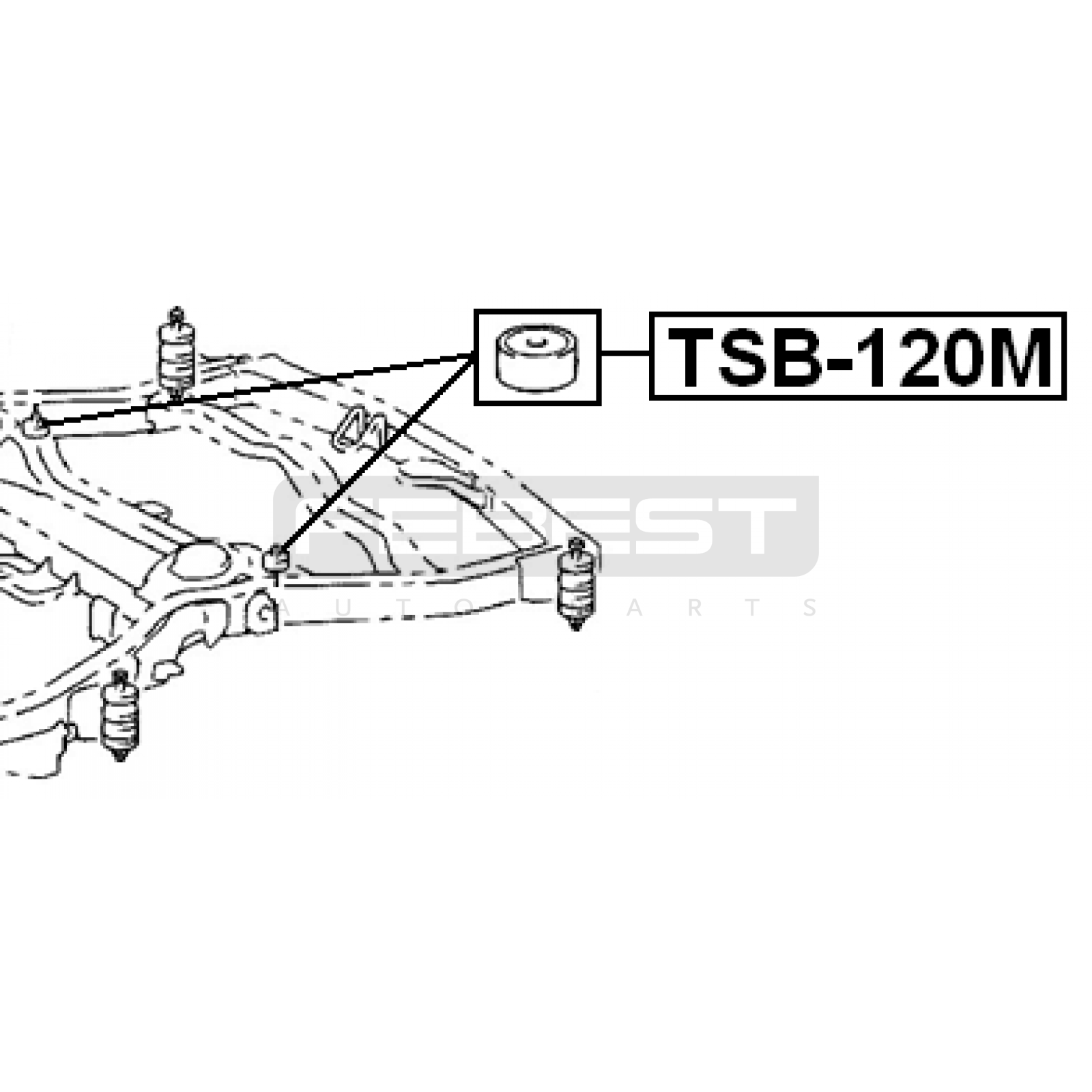 ПОДУШКА КУЗОВА, БАЛКИ TOYOTA LAND CRUISER PRADO