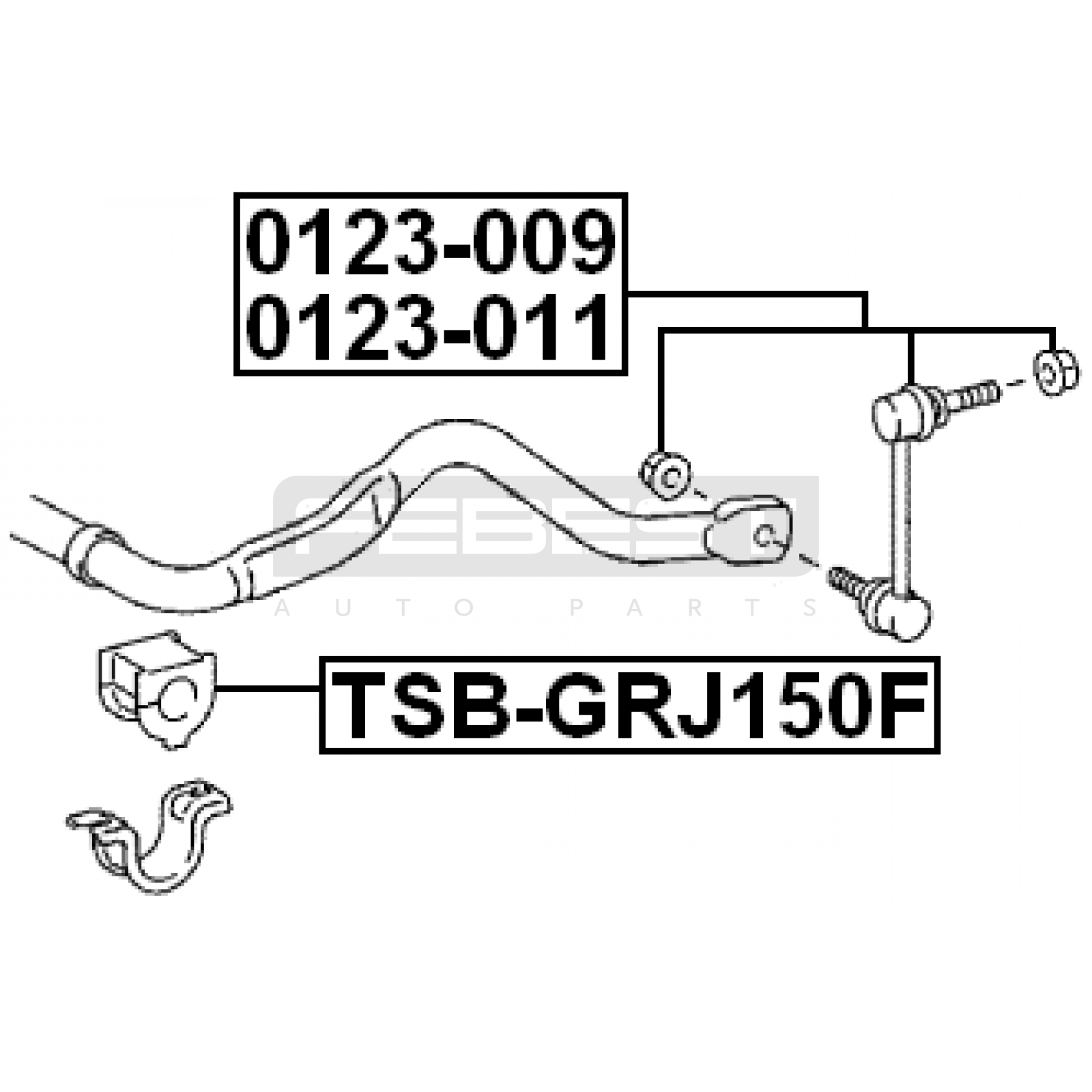 ВТУЛКА СТАБИЛИЗАТОРА TOYOTA LAND CRUISER PRADO 2009–2015