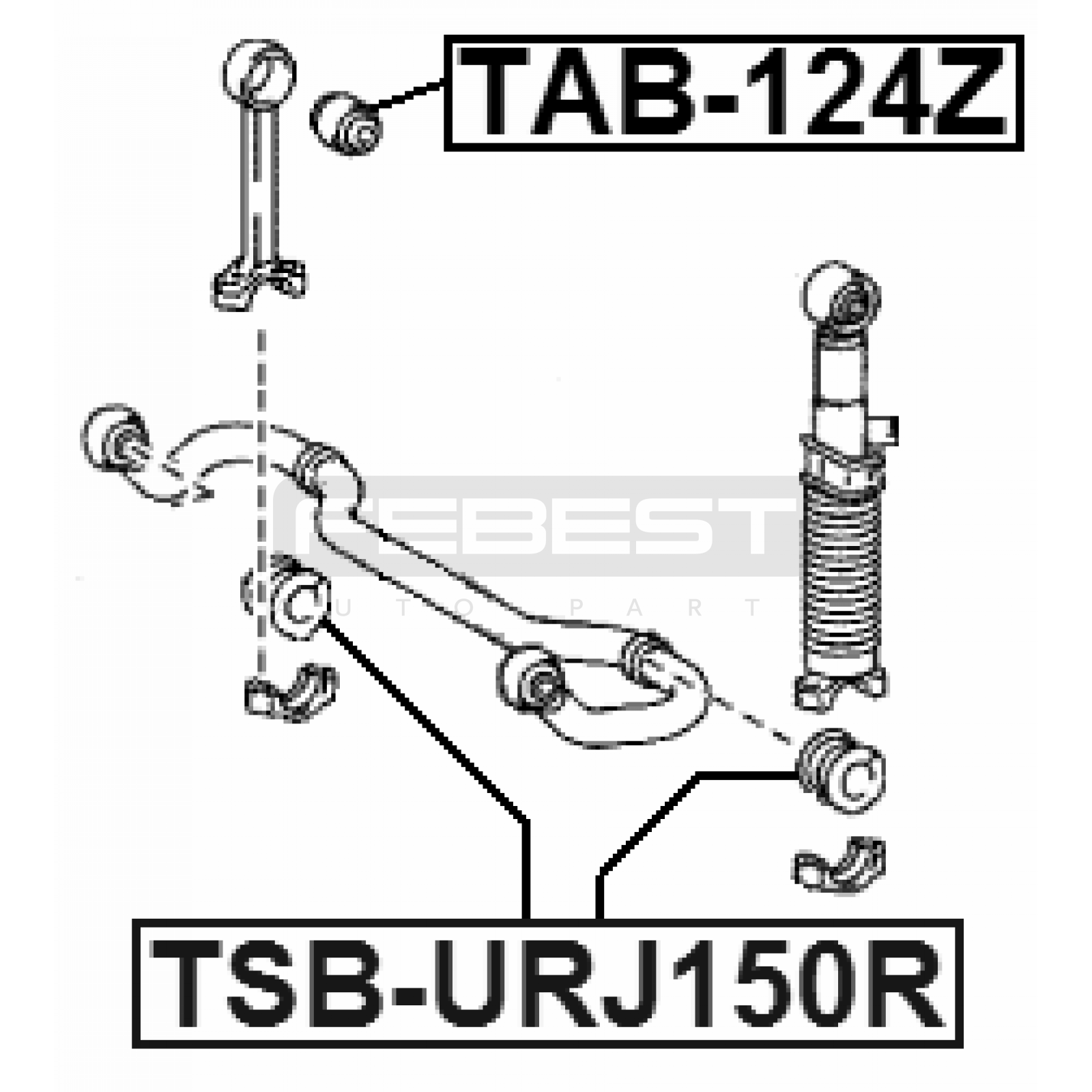 ВТУЛКА (САЙЛЕНТБЛОК) ПОДВЕСКИ TOYOTA LAND CRUISER PRADO 2009–2020